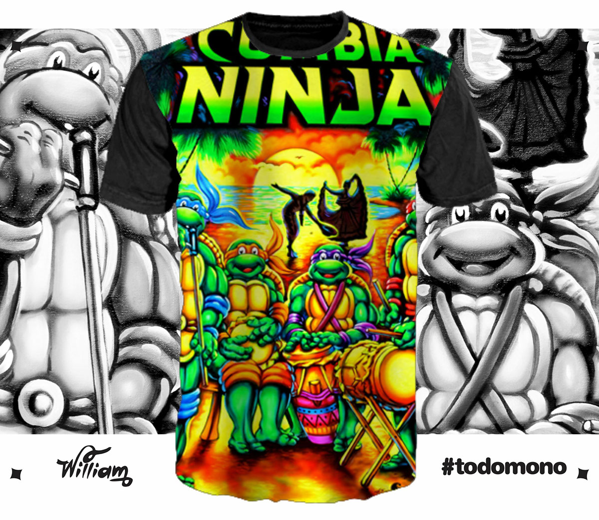pico todomono barranquilla grafica picotera colombia he-man tortugas ninja Ninja Turtles thundercats star wars darth vader power Rangers red