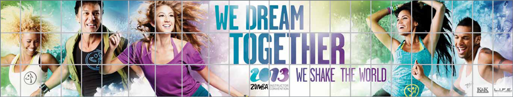 zumba convention Signage event marketing