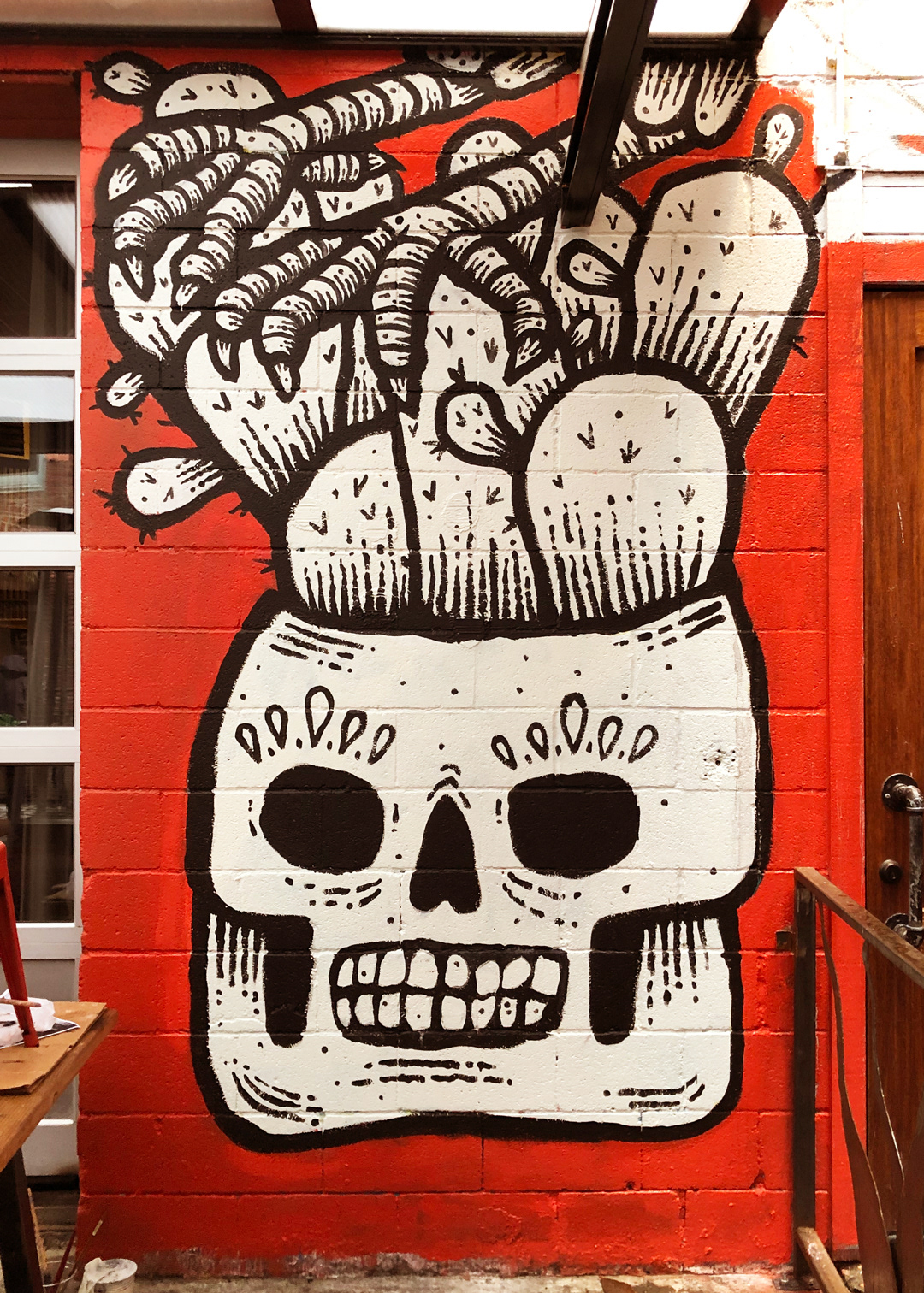 Adobe Portfolio cactus eagle Mural seattle