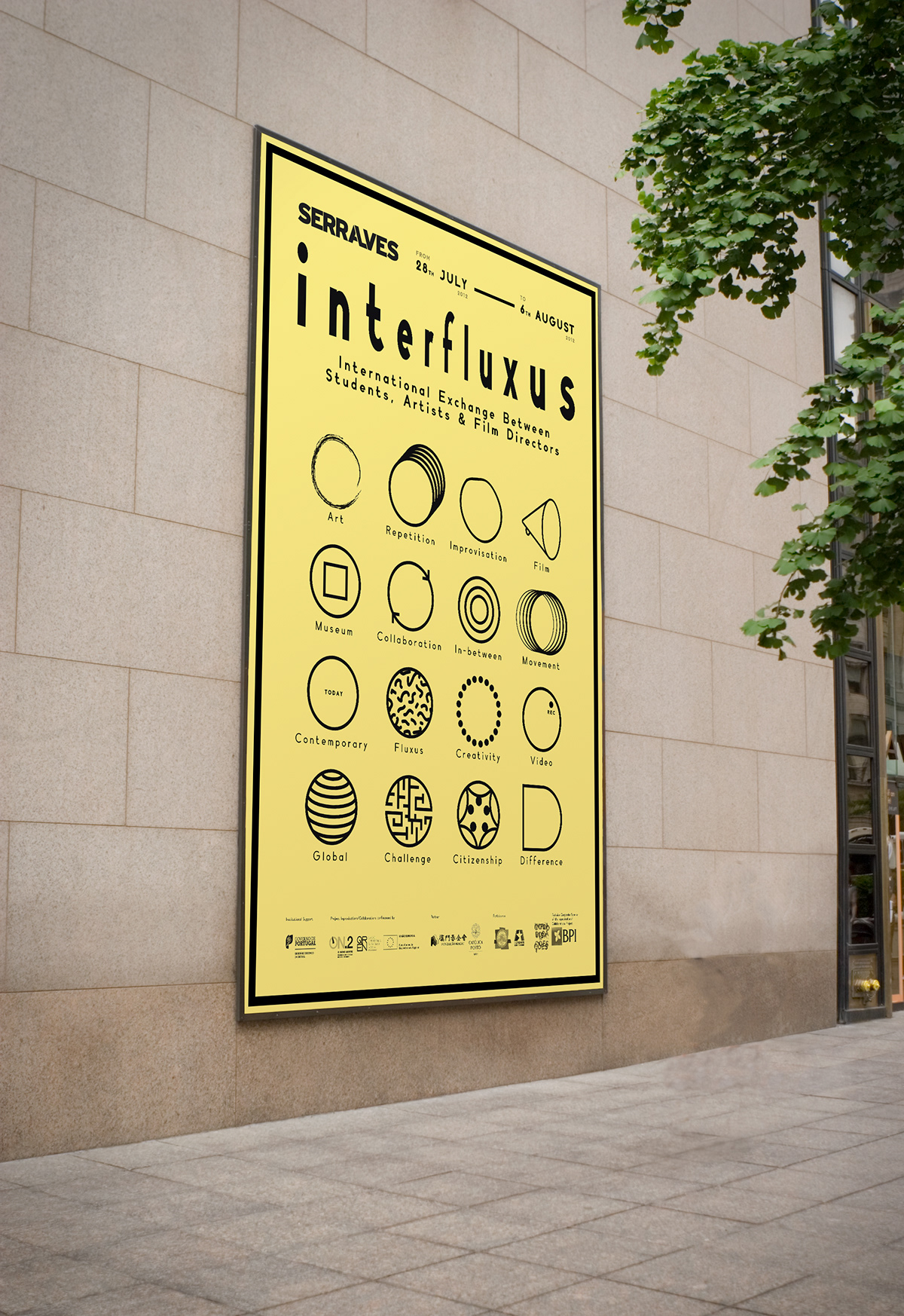 fundação de serralves musa interfluxus brand identity Logo Design Logotype Miguel Palma poster programme