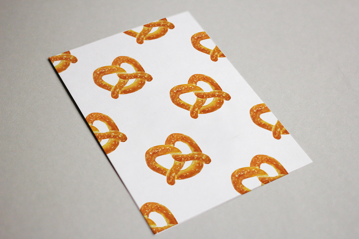 postcard prints graphic design  bread food illustration ILLUSTRATION  cards print design  print