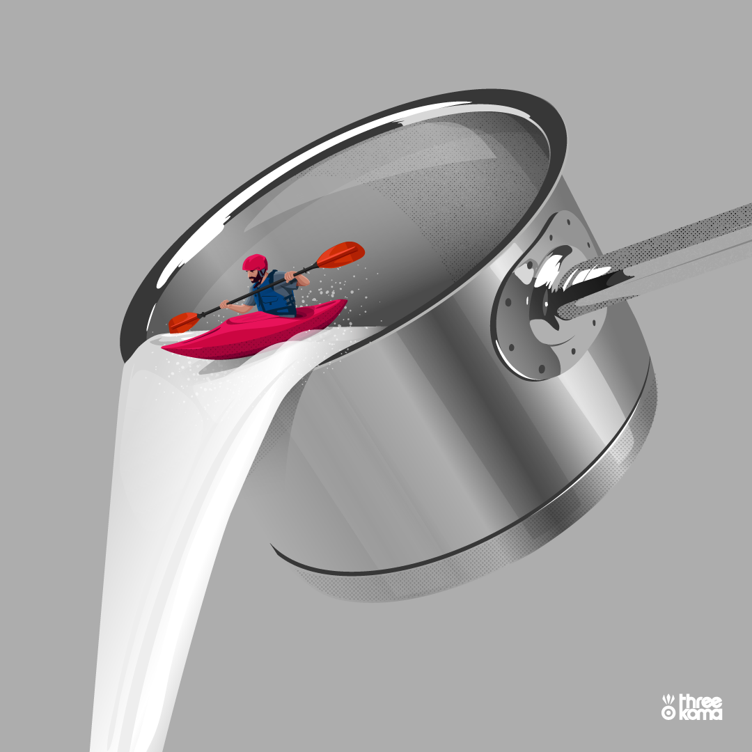 adobe illustrator artist artwork casserole Digital Art  Food  ILLUSTRATION  milk Pan vector