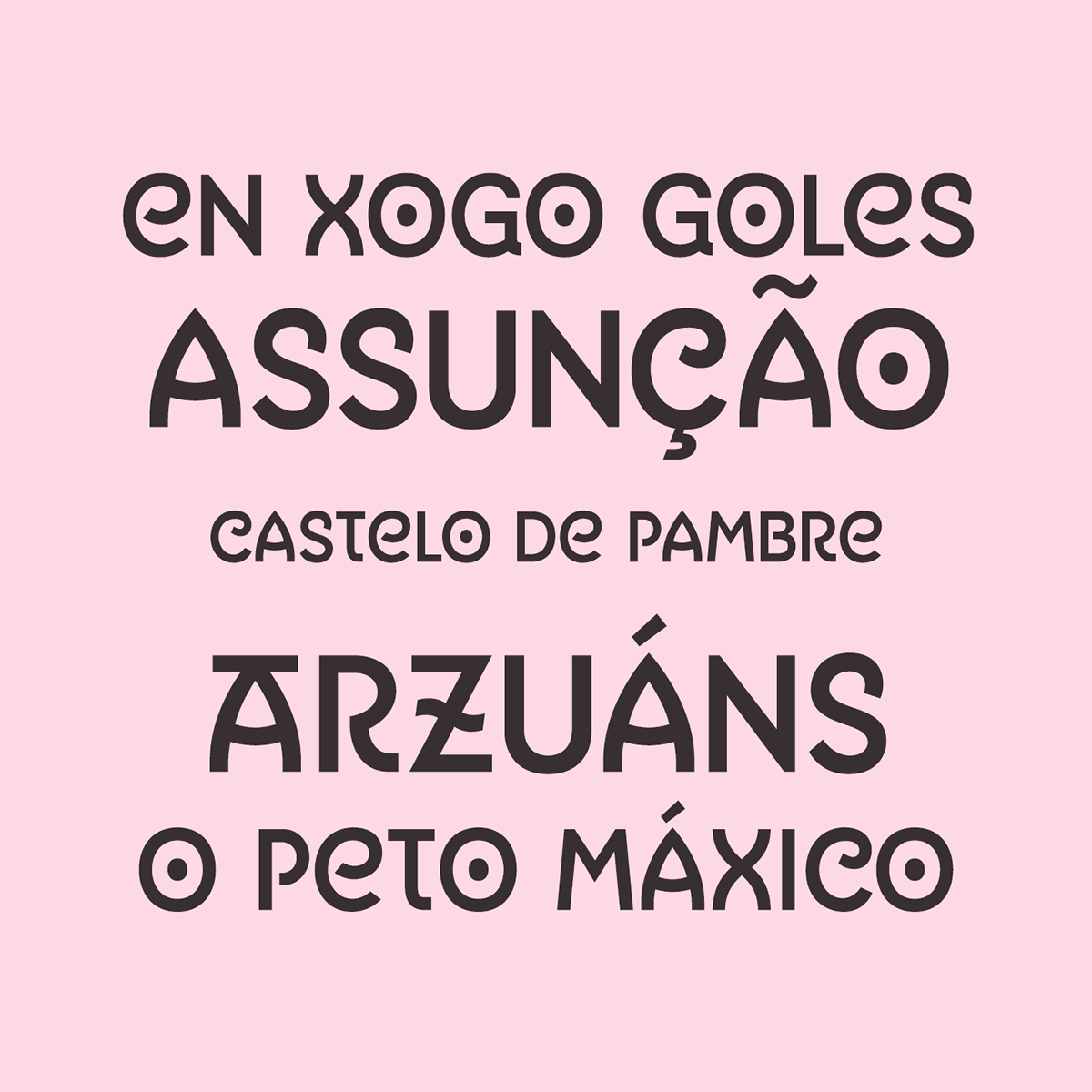 typography   font unicase Display Galicia abisinia