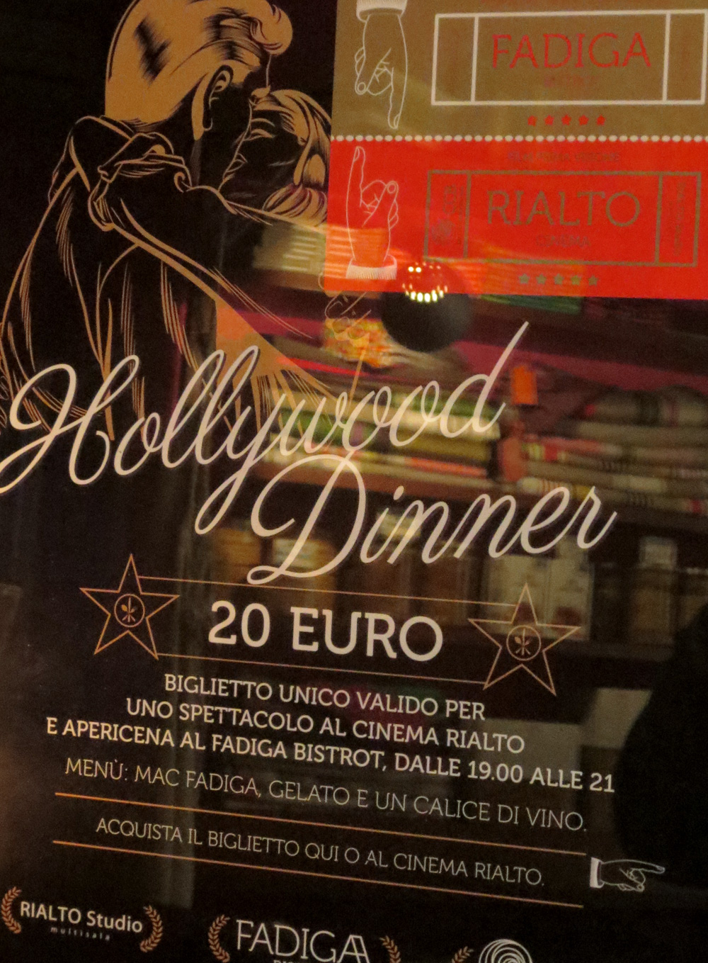 fadiga Food  Bistrot bologna Italy restaurant identity corporate poster logo