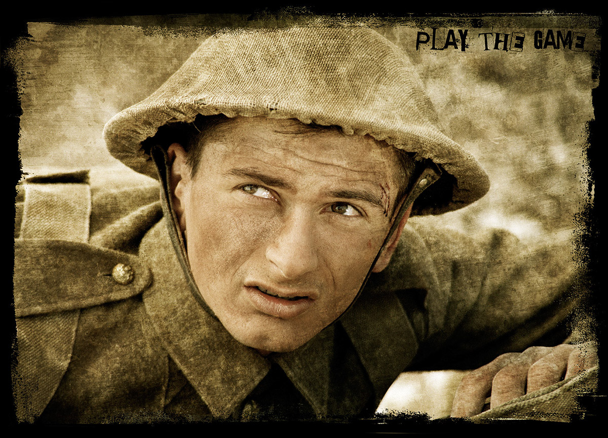 Adobe Portfolio play the game world war one Captain Nevill War battle Somme football trenches July 1916 somme
