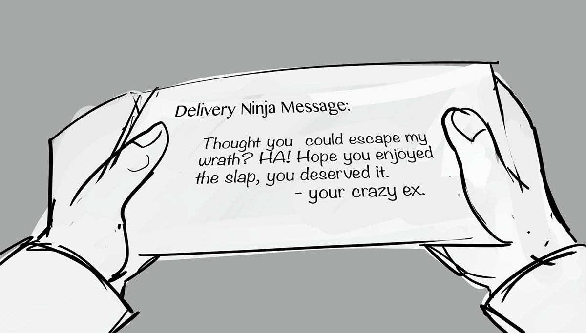 Delivery Ninja Storyboards ninja action story