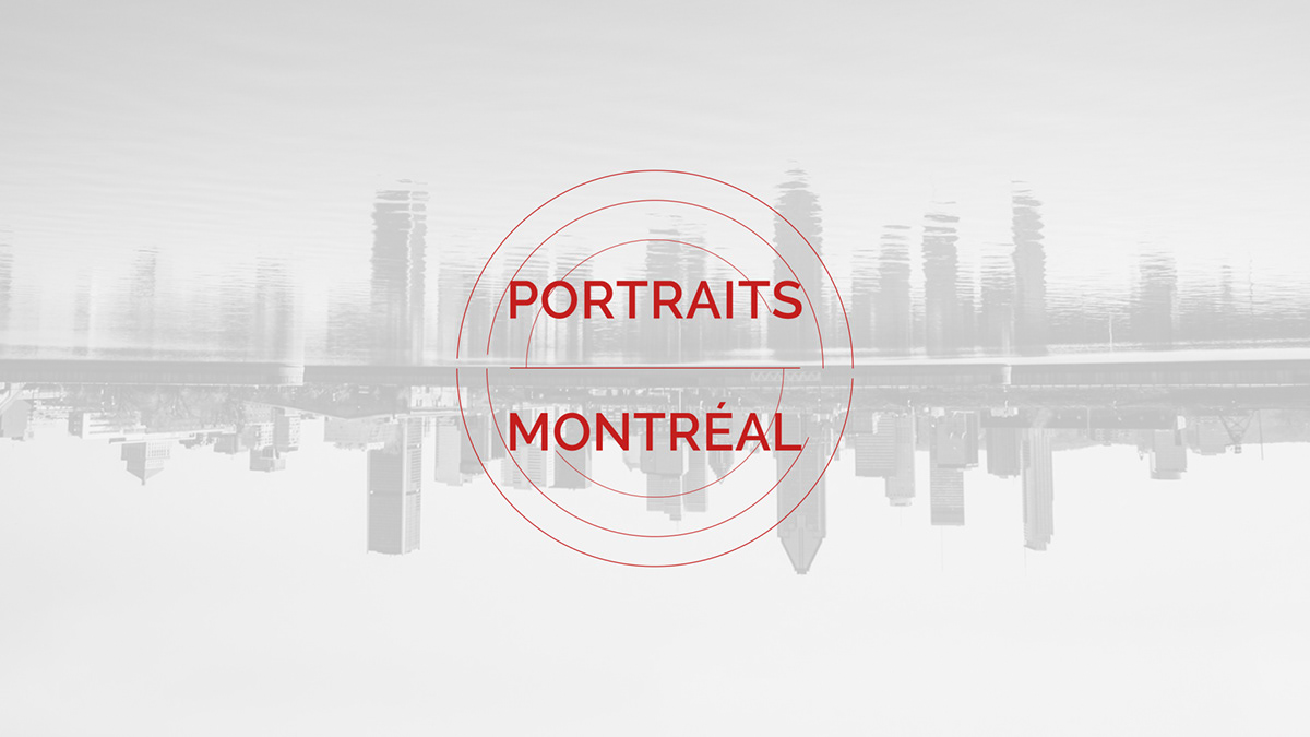 portraits de Montréal portraits of Montreal Montreal Logo Design motion design