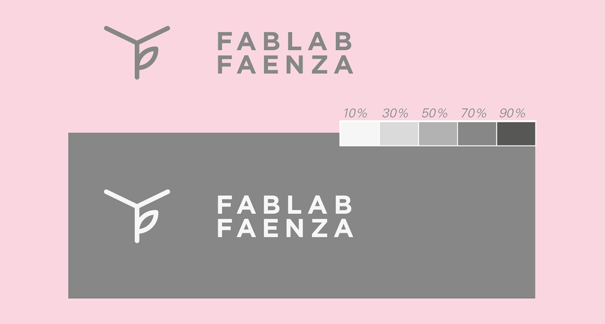 Corporate Identity FabLab Faenza fab lab faenza business card brand identity Stationery makers envelope letterhead brand