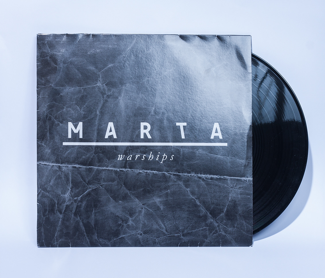 LP cover rock Roll marta warships debut