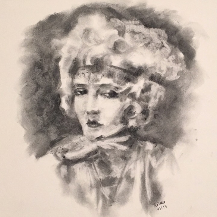 charcoal portrait