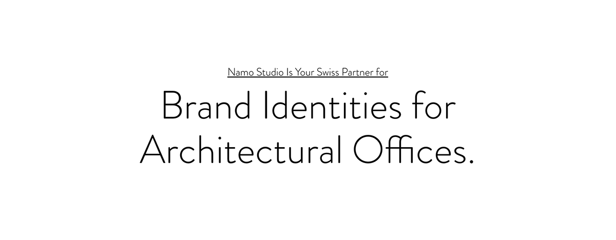 branding  brand identity architecture architect Architekturbüro Architekt Markenentwicklung markenberatung Switzerland bern