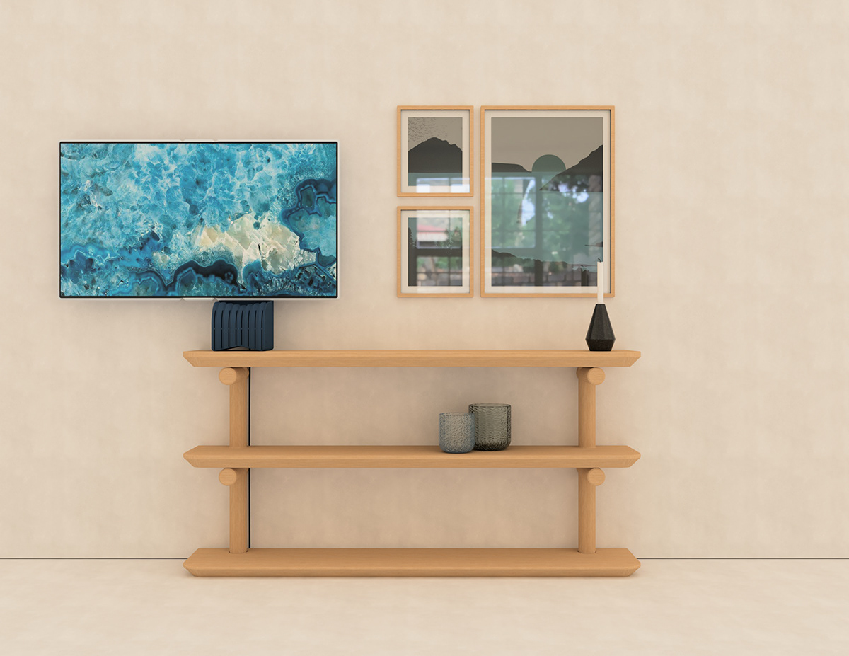 flexible media OLED television tv design industrial design  product product design 