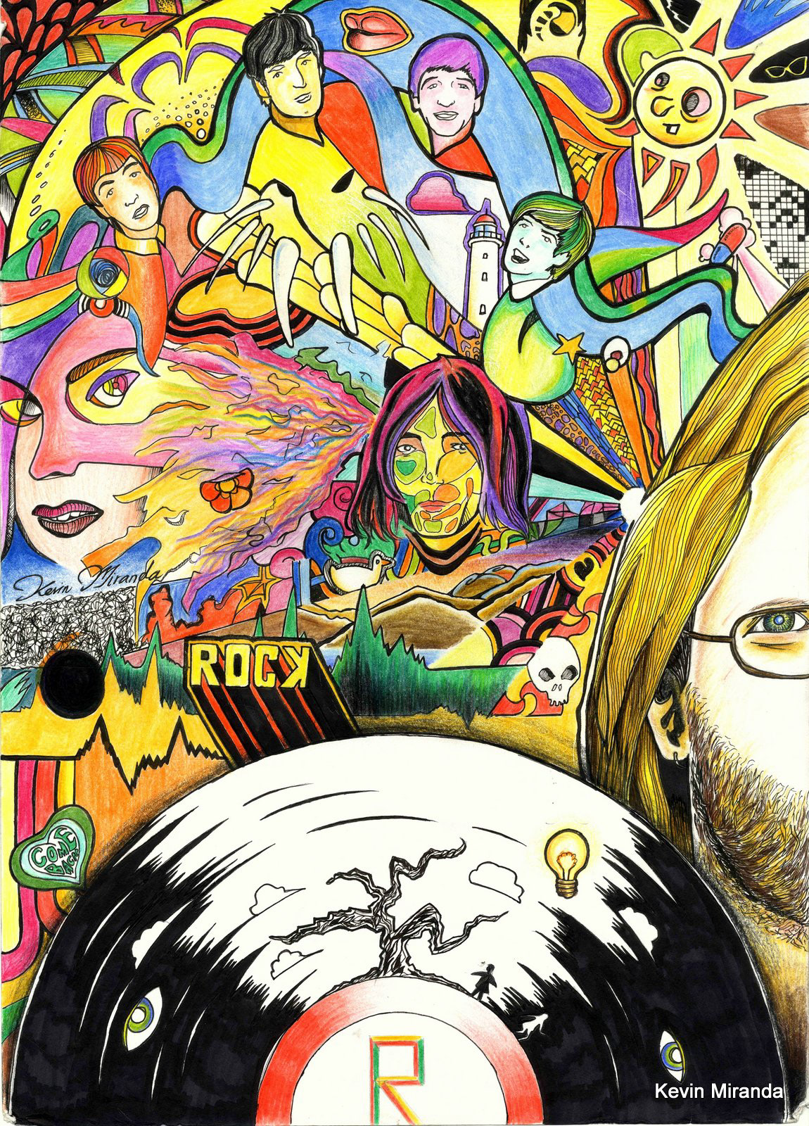 Psychedelic Art Rock poster rock