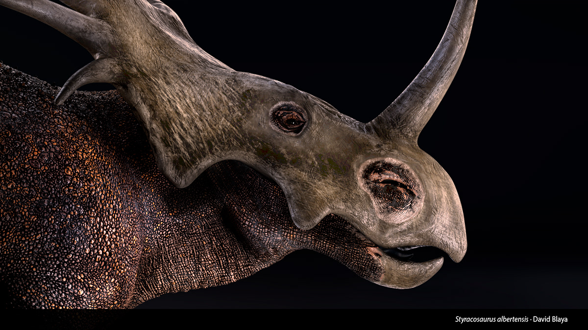 Dinosaur creature 3D model animal realistic triceratops Zbrush prehistoric jurassic