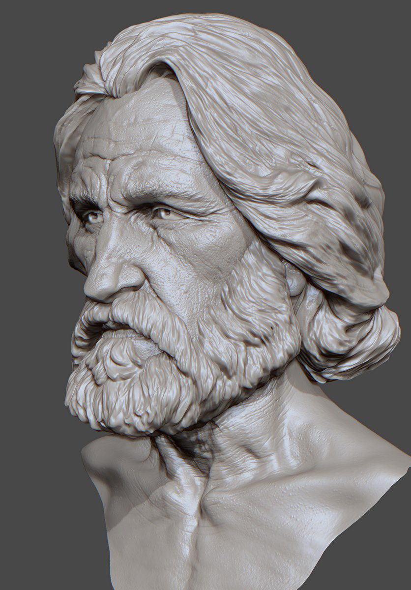 Zbrush sculptures mojette david giraud concept