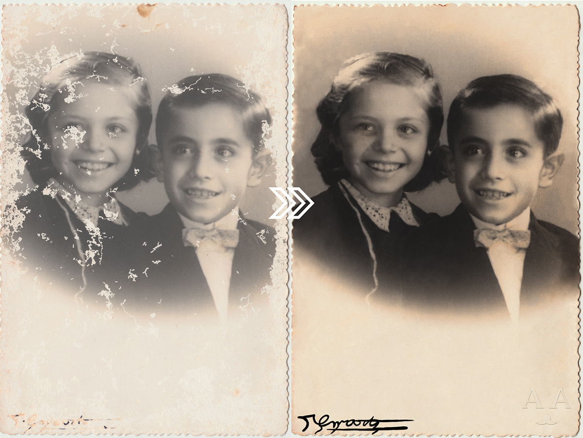 analog film photography Photography  photoshop portrait restoration retouch scanned black and white Canon