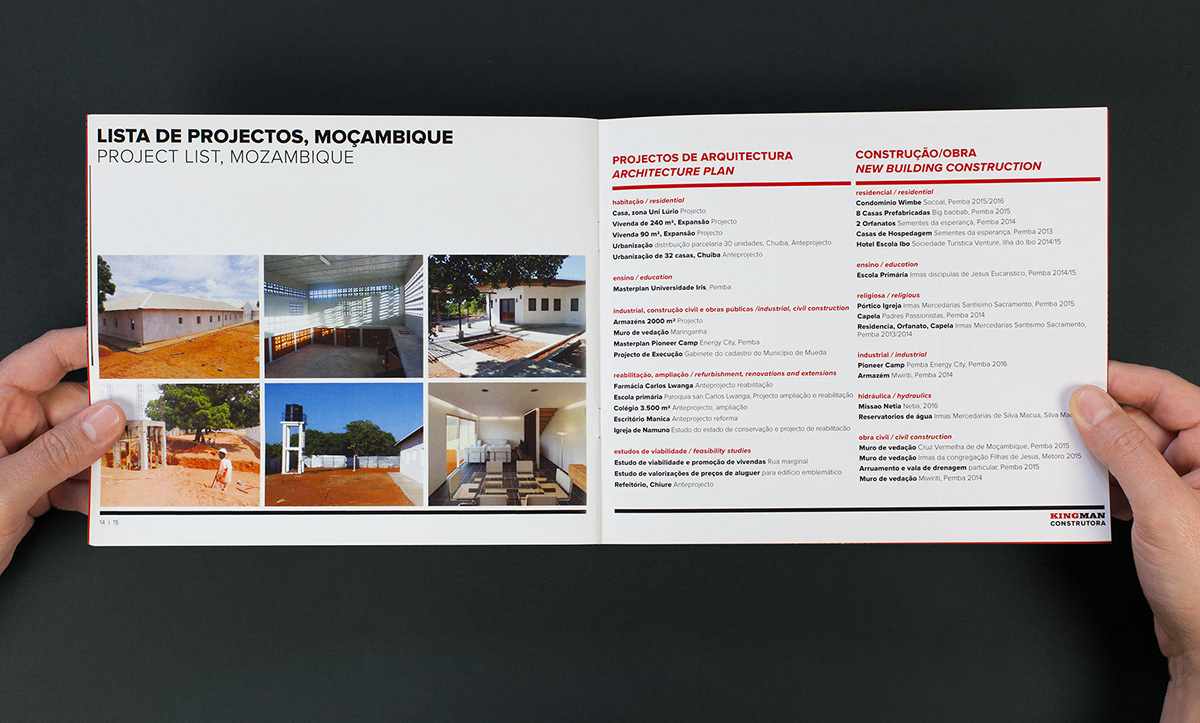 Adobe Portfolio construction brochure