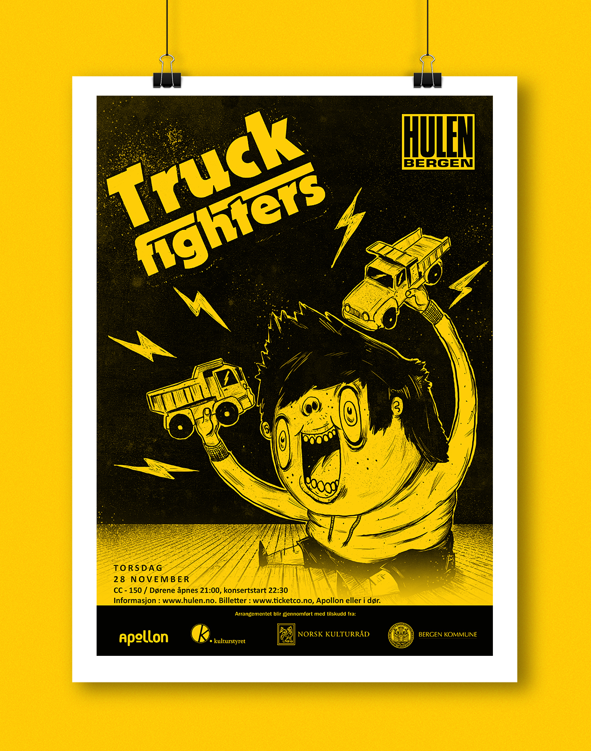rumble in rhodos Truckfighters Yuma Sun MarOder Comet Kid poster rockbar hulen