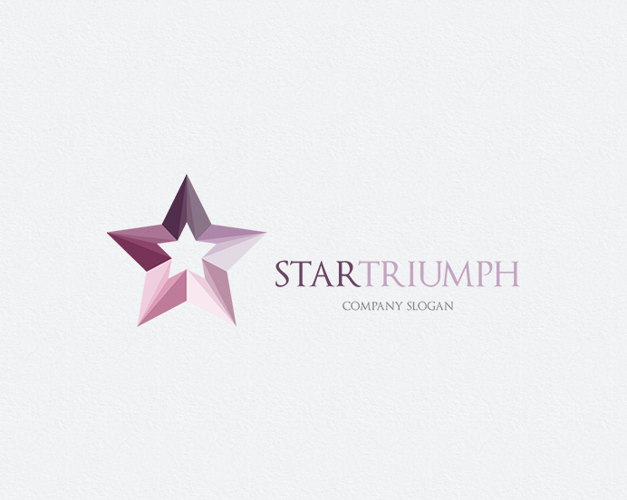 logo  graphicriver  star  triumph  Pink   startriumph print  business card