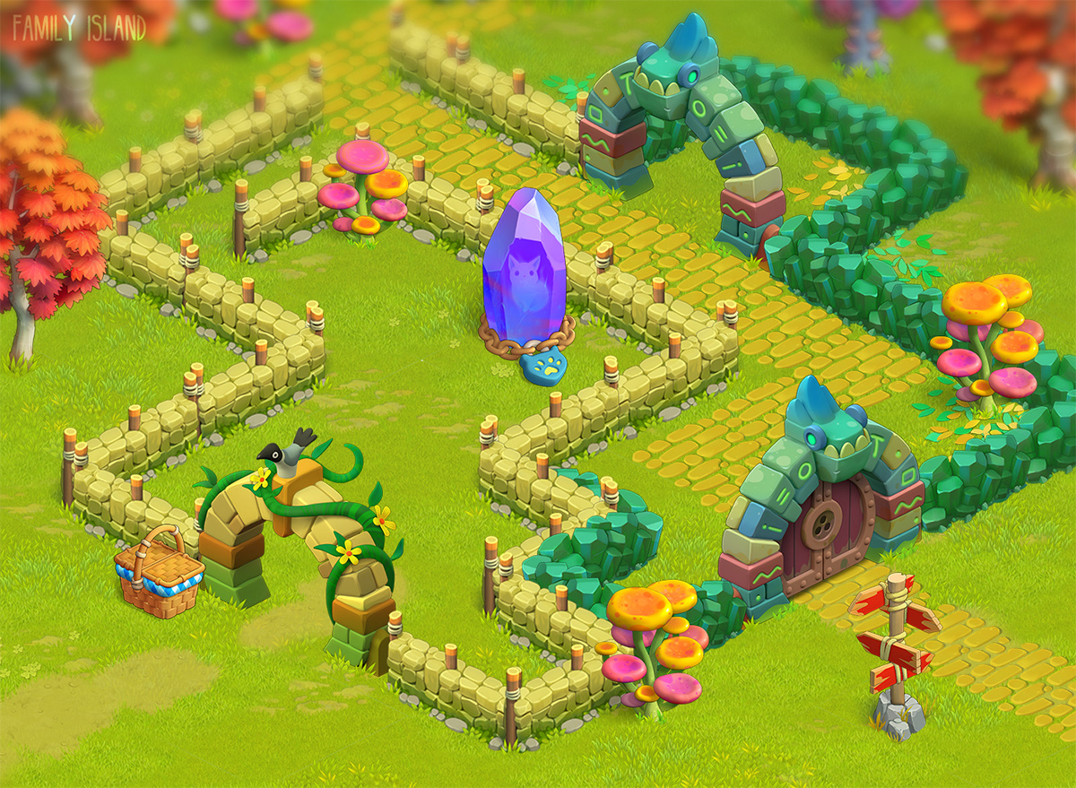 farm game gameart fairy tale fantasy game design  buildings