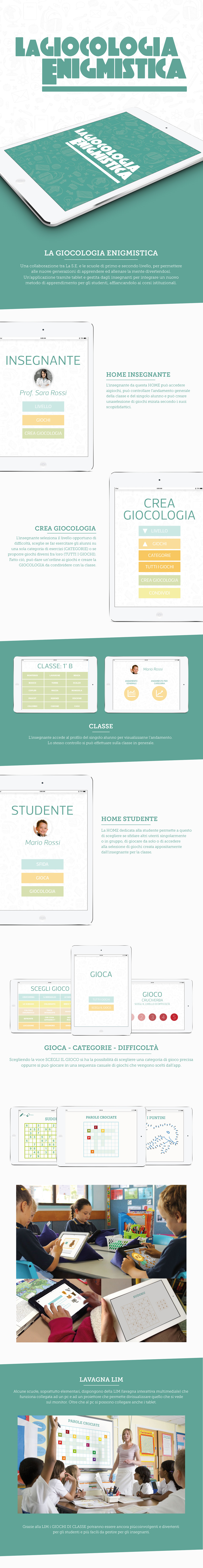 app Settimana Enigmistica app design Education school scuola EDUCAZIONE iPad