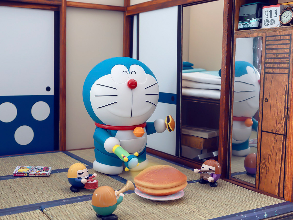 Doraemon Nobita   deadpool room Miniature