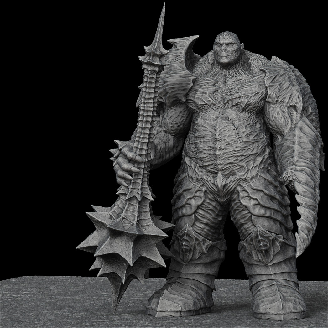 monster creature War lord metal Armour blood Heavy leader Powerful massive huge 3D model Character