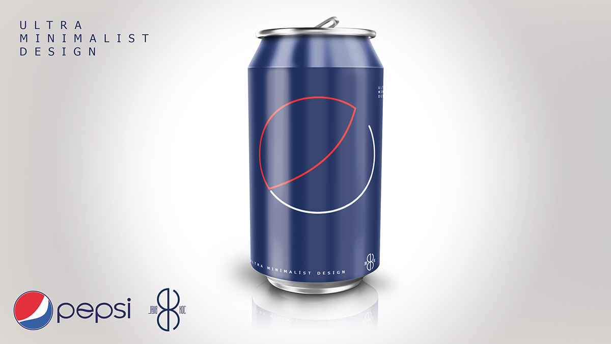 coke cocacola pepsi McDonalds starbucks ultra minimalist logo design can redesign