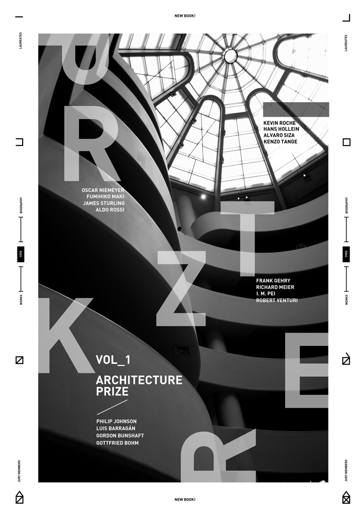 book  graphic design  editorial design  brochure  paperback  ondrej kahanek the pritzker architecture