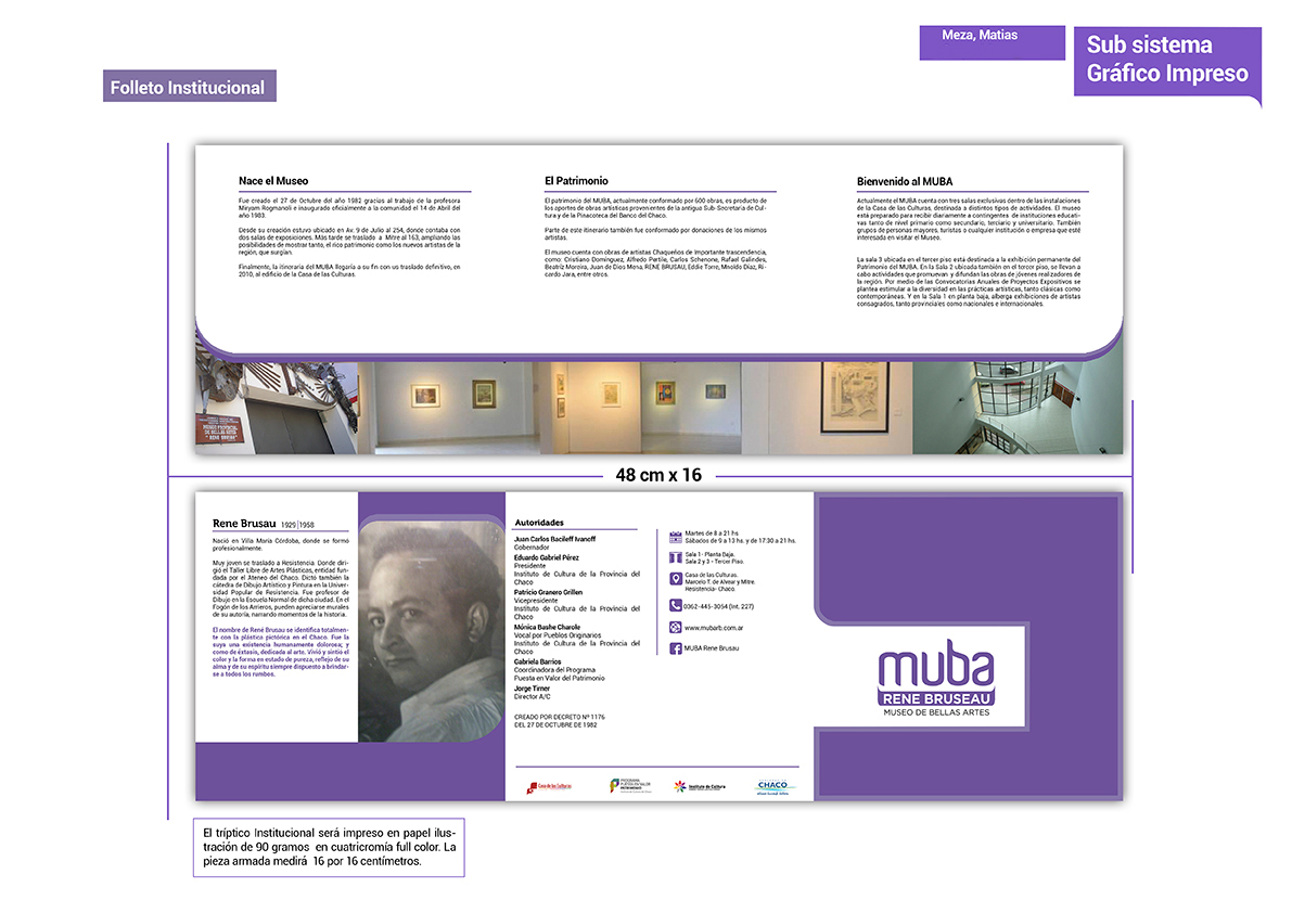 identidad diseño gráfico MUBA  museo