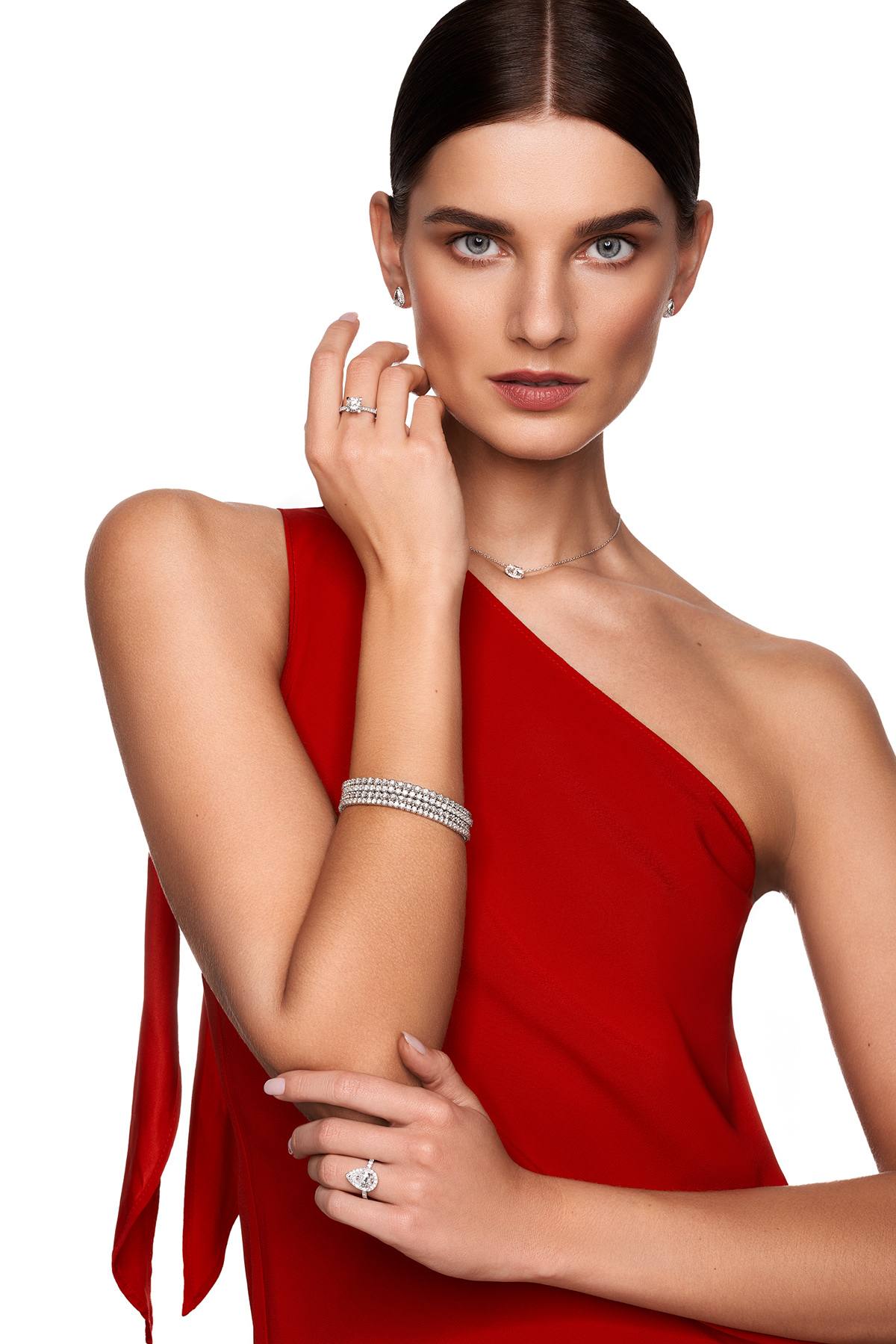 diamonds jewelry Jewellery model beauty editorial