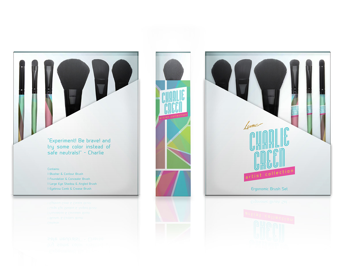 Charlie Green Charlie green Packaging Make Up Artist Series class project
