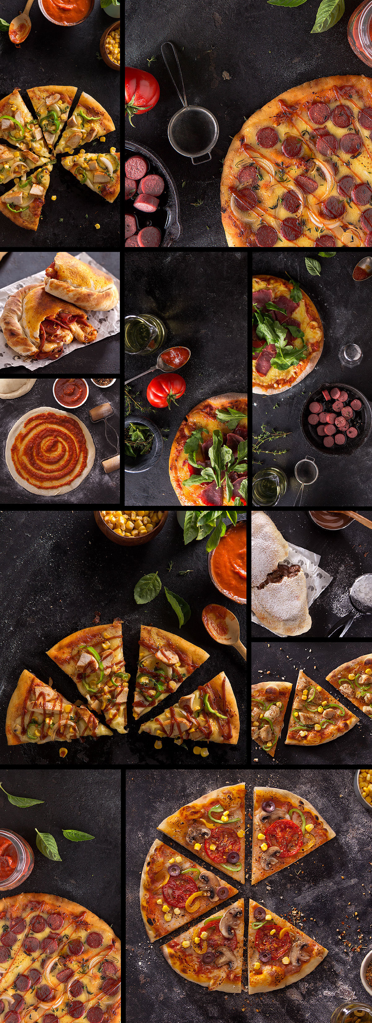 Pizza crust photo shoot vegeterian beef chicken pizzaria resturant social media posts uniform oven wood fire healthy