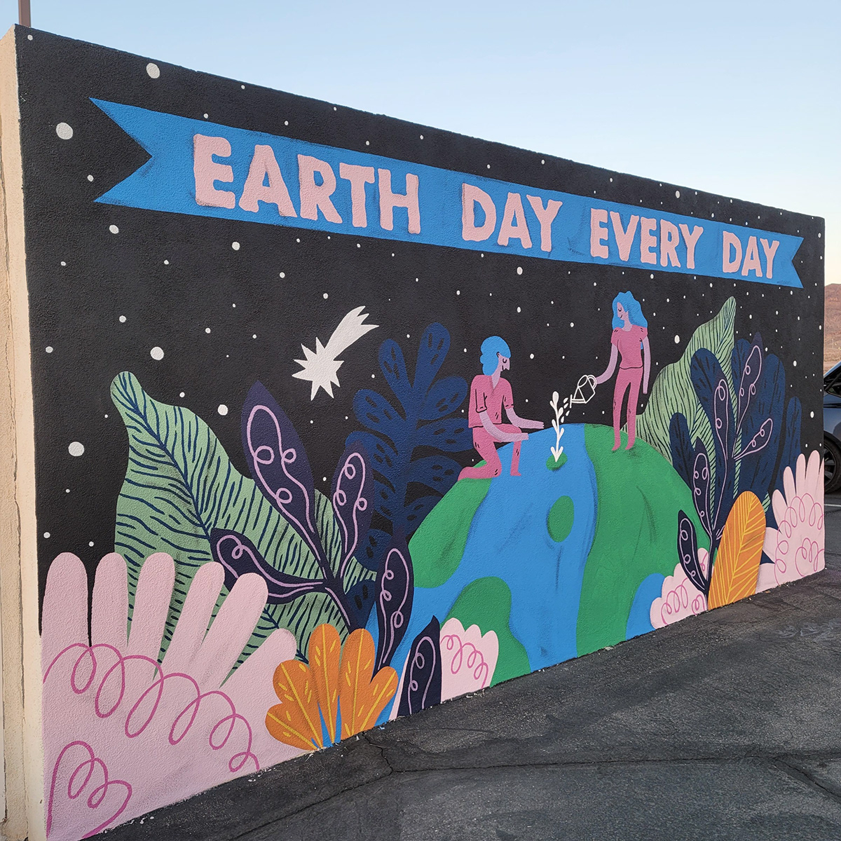 earth day ILLUSTRATION  Mural Sustainability sustainability mural