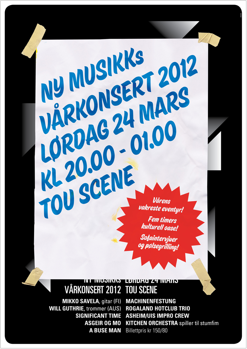 poster  gigposter Ny Musikk meta contemporary music gigposters