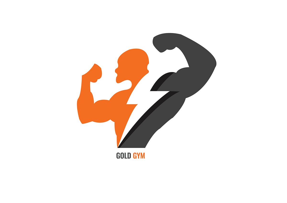 Gold Gym Logo gym logo Gym Logo Design Gym mascot logo Logo Design