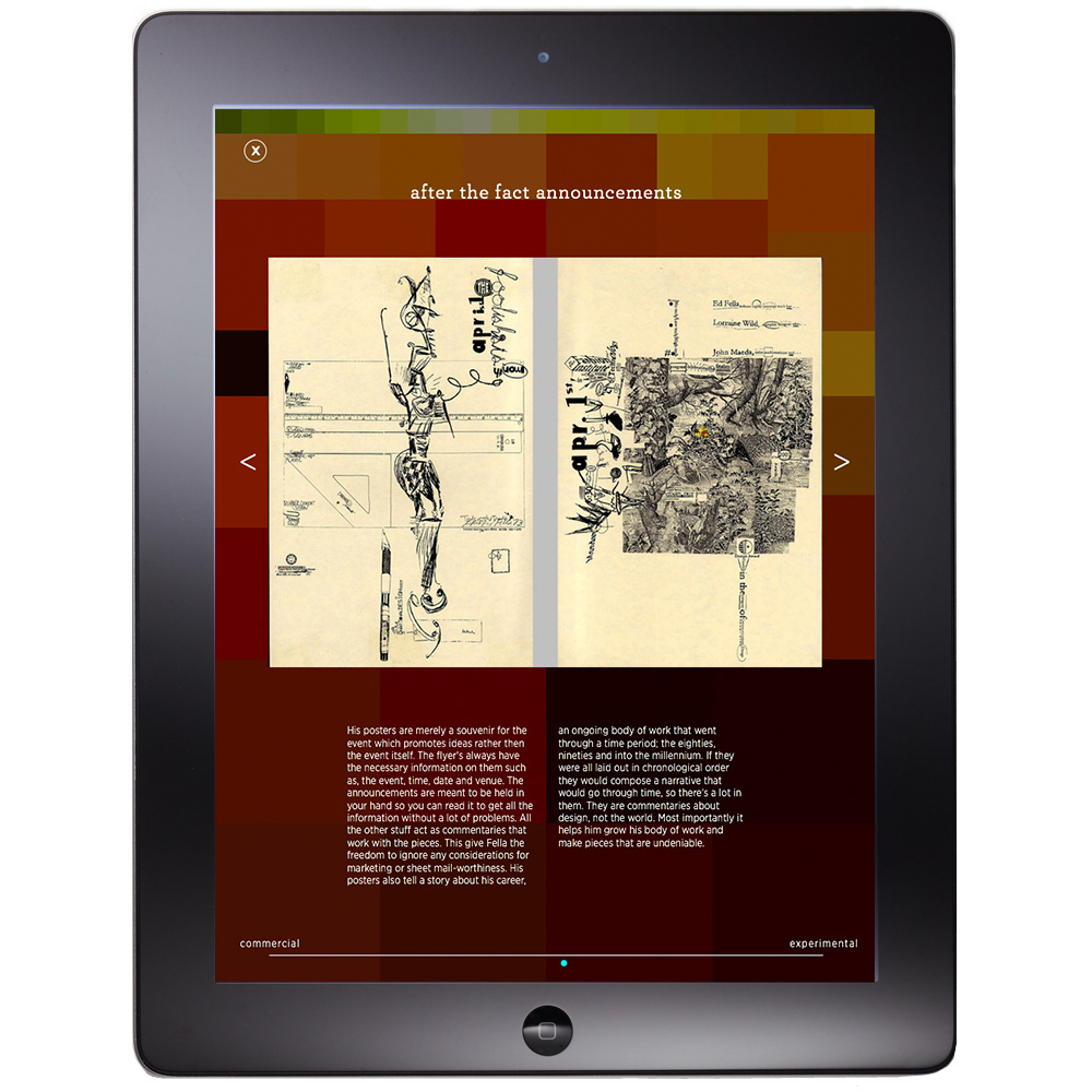 Webdesign app graphicdesign virtualtimeline experimental commercial history