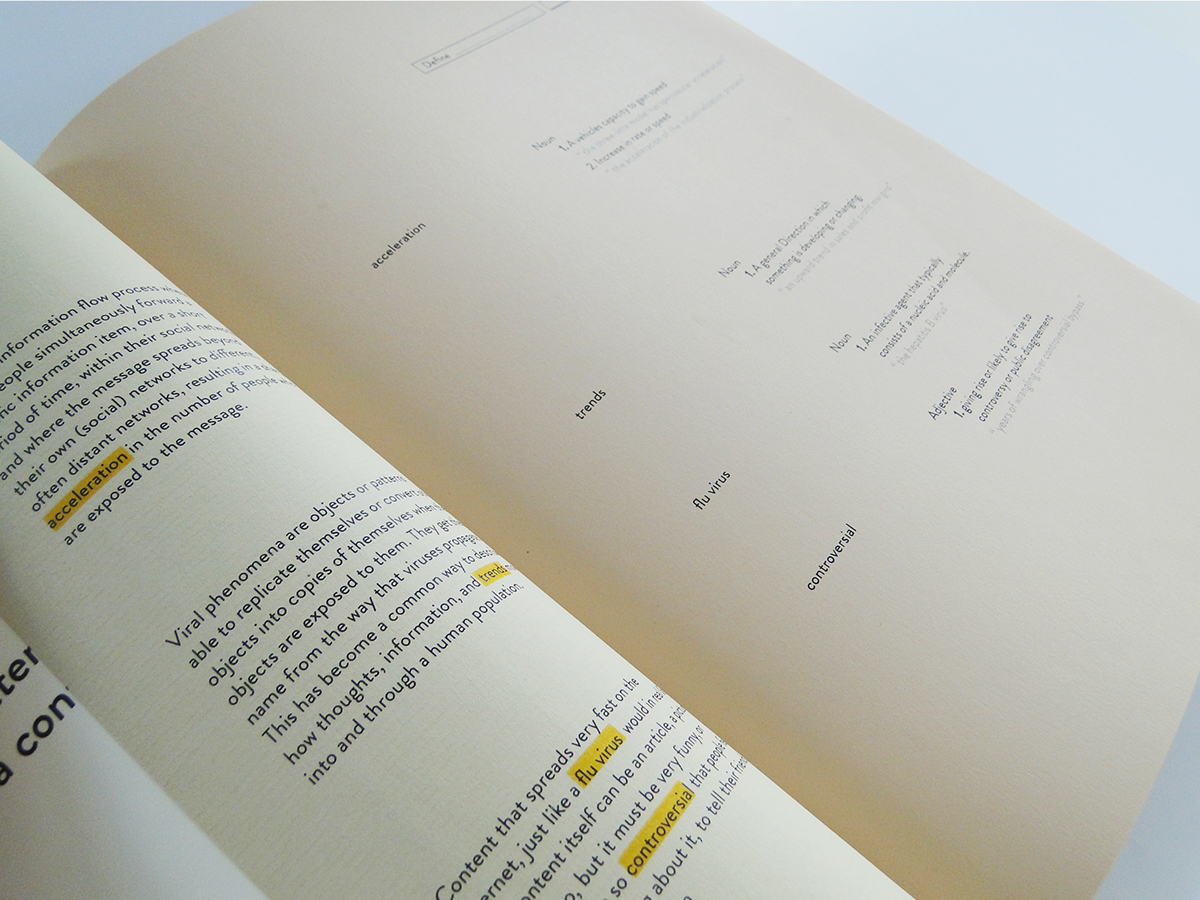 Layout Viral book information binding design type grid