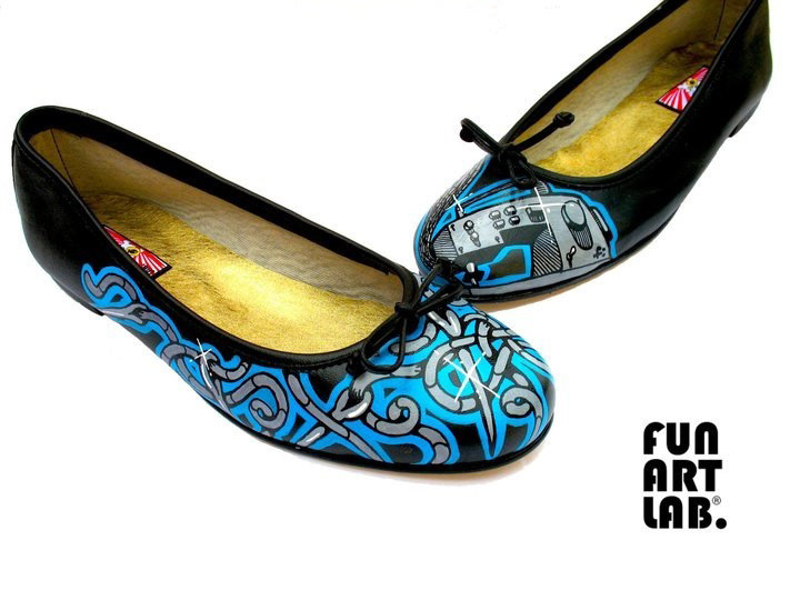 shoes Custom streetart graphics paint handmade pumps heels Ballerinas