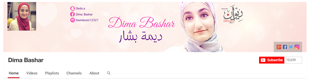 female youtube banner Header YouTubers artistic vlogger Celebrity cover photo avatar