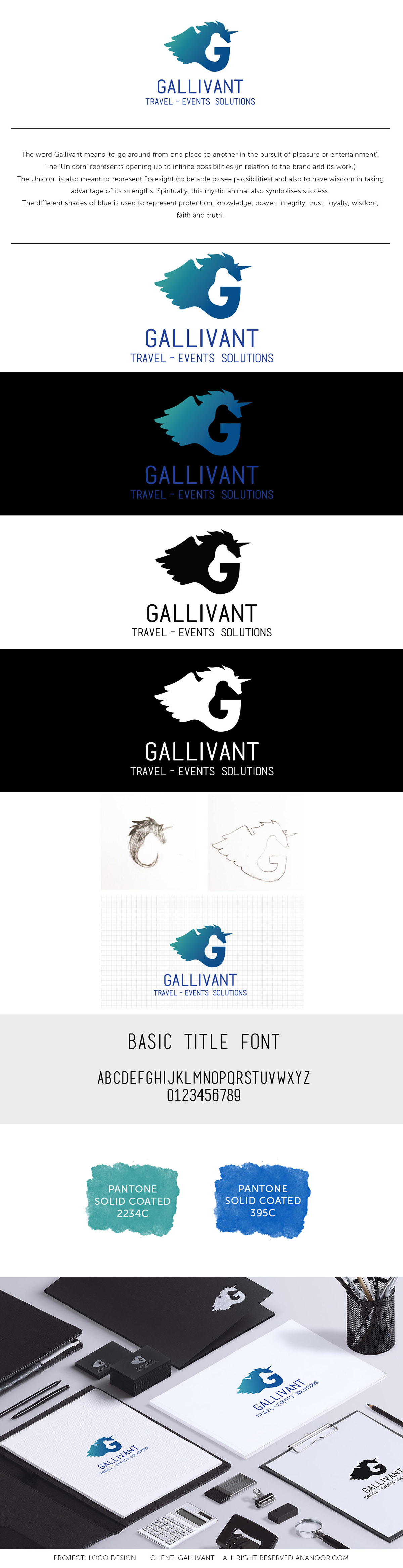 logo branding  brand logodesign design graphic graphicdesign horse unicorn blue
