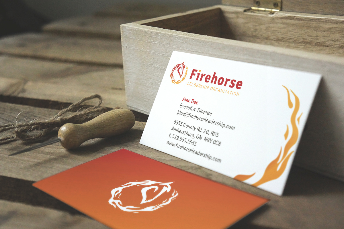 non profit brand horses Firehorse Leadership Organization Firehorse Leadership Neufeld Designs Frank Neufeld fire community