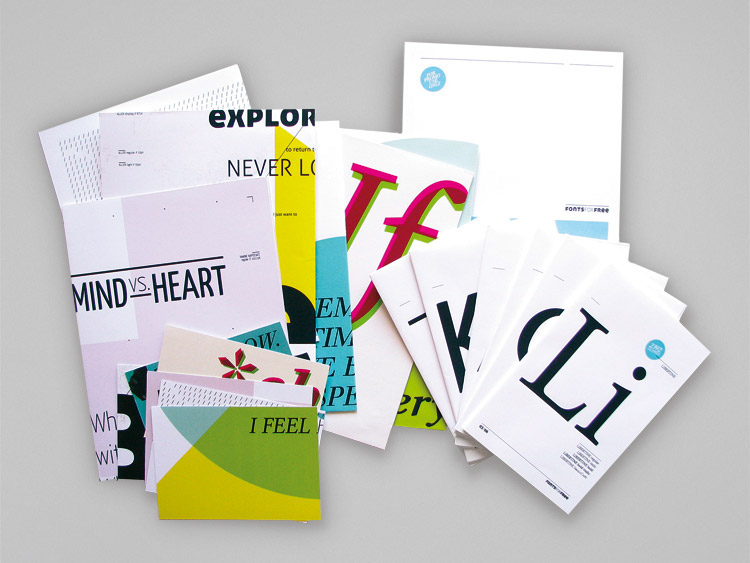 brochure free fonts poster postcards