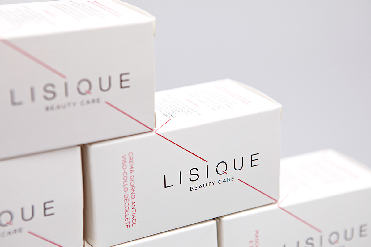 lisique Cosmetic brand identity skin care beauty care hangar design group