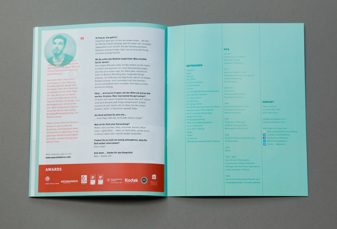 Booklet editorial design selfpromotion magazine CI Corporate Book