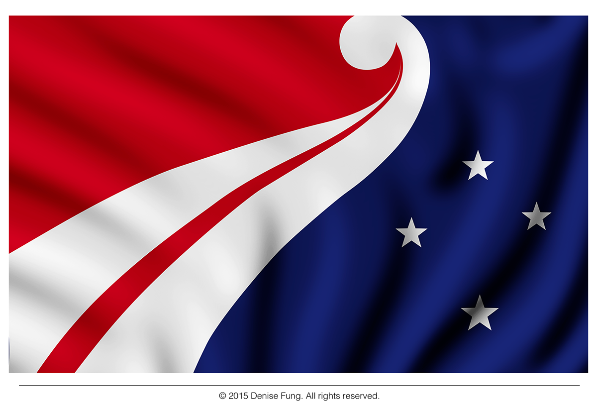New Zealand flag southern cross union jack koru silver fern