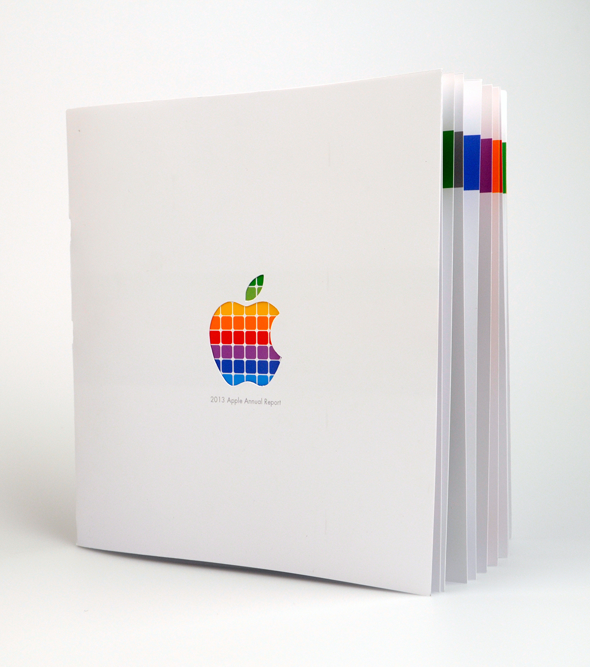 apple ANNUAL report annual report ios app apps colorful color brand book