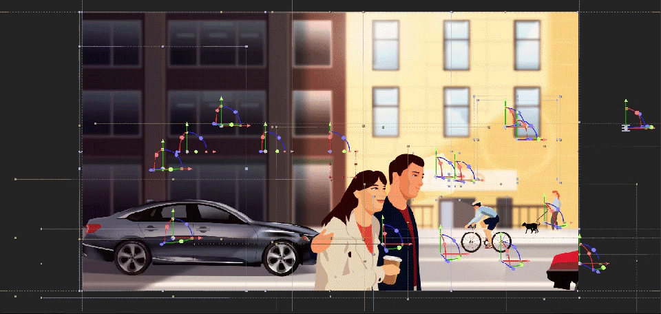 2D animation  artwork automotive   car car design Character design  Digital Art  ILLUSTRATION  motion graphics 