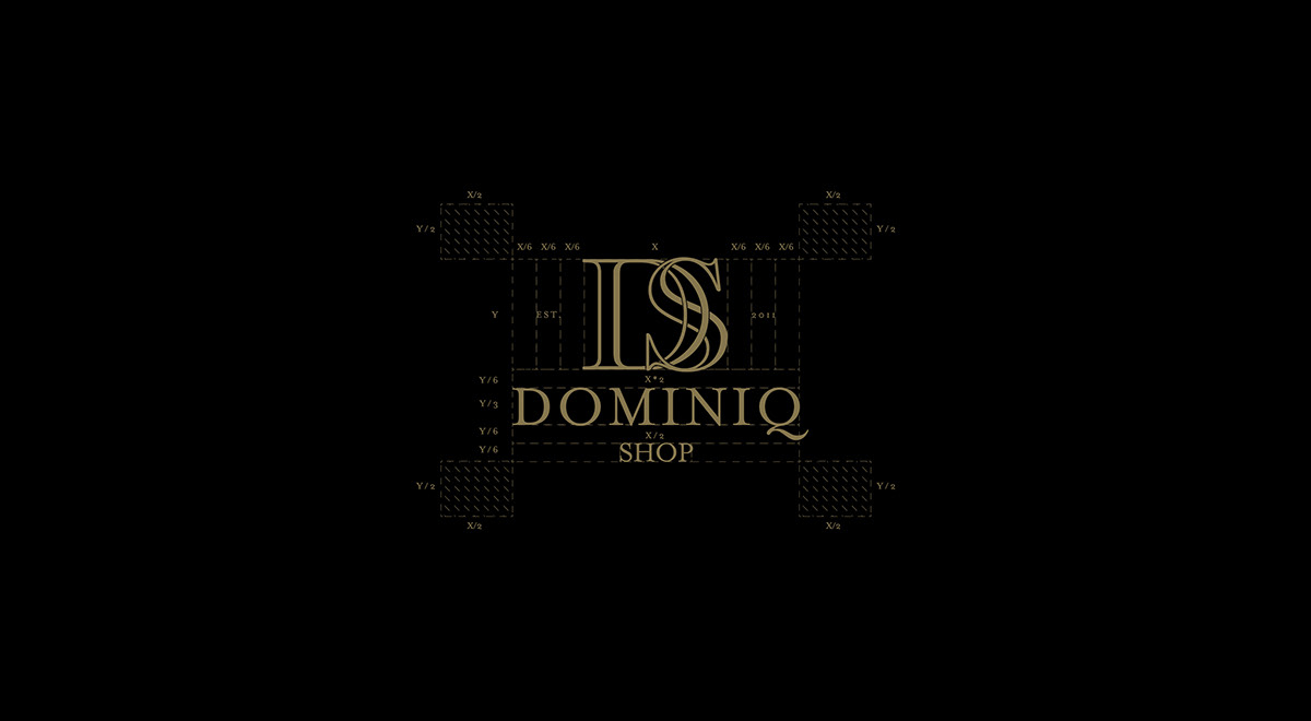shop dress logo Corporate Identity luxury  gold
