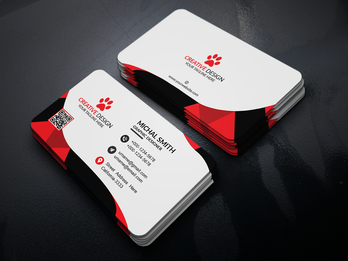 Business Card Size Template Psd